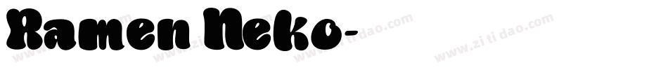 Ramen Neko字体转换